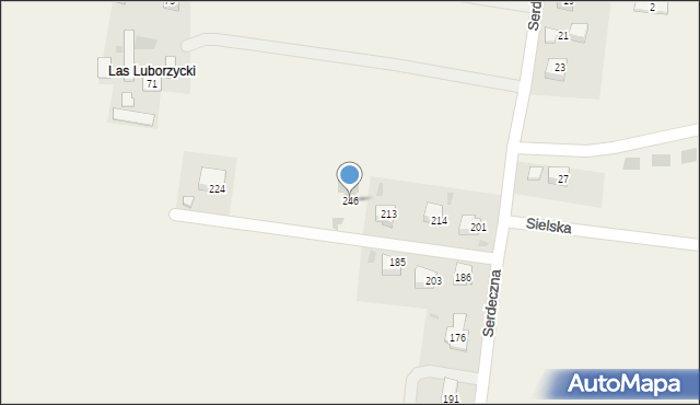 Maciejowice, Maciejowice, 246, mapa Maciejowice