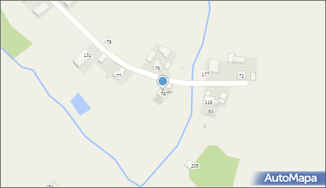 Maciejowice, Maciejowice, 74, mapa Maciejowice