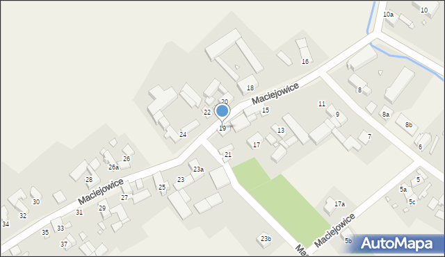 Maciejowice, Maciejowice, 19, mapa Maciejowice