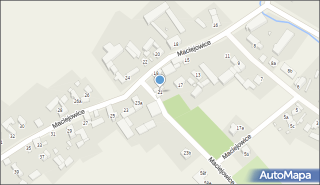 Maciejowice, Maciejowice, 21, mapa Maciejowice