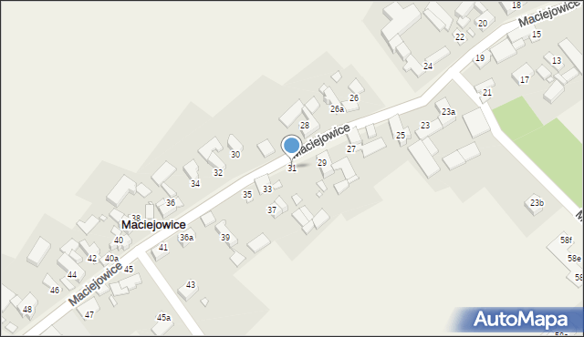 Maciejowice, Maciejowice, 31, mapa Maciejowice