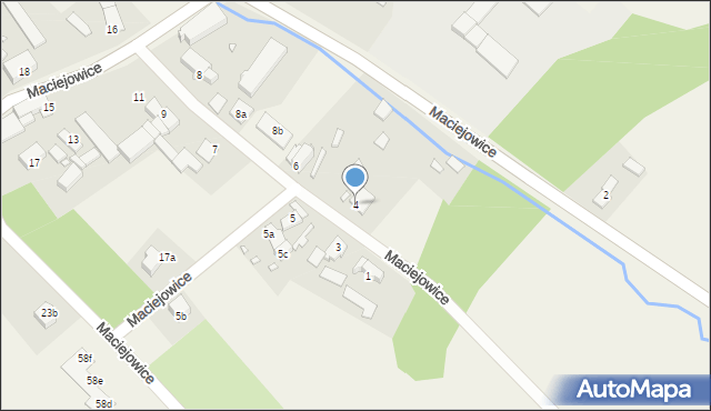 Maciejowice, Maciejowice, 4, mapa Maciejowice
