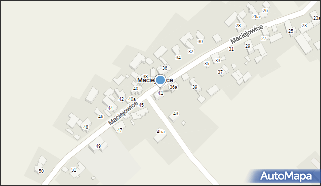 Maciejowice, Maciejowice, 41, mapa Maciejowice