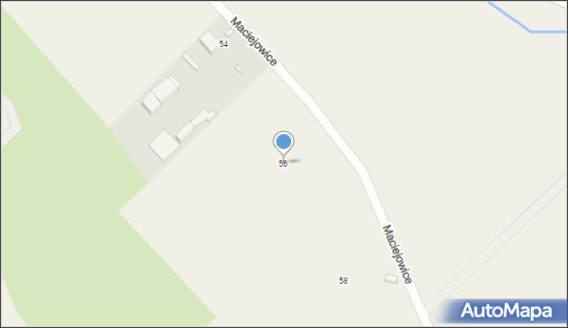 Maciejowice, Maciejowice, 56, mapa Maciejowice