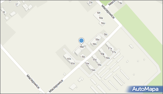 Maciejowice, Maciejowice, 59a, mapa Maciejowice
