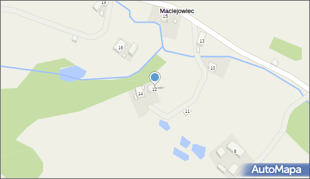 Maciejowiec, Maciejowiec, 12, mapa Maciejowiec