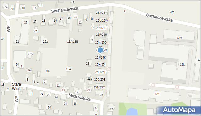 Macierzysz, Mazowiecka, 25J/25K, mapa Macierzysz