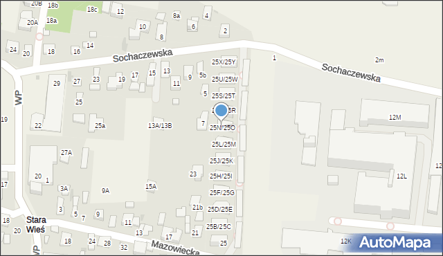 Macierzysz, Mazowiecka, 25N/25O, mapa Macierzysz