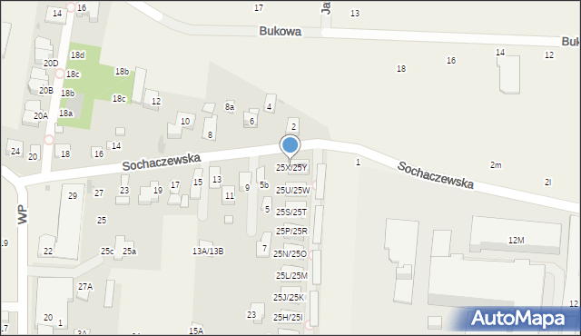 Macierzysz, Mazowiecka, 25X/25Y, mapa Macierzysz