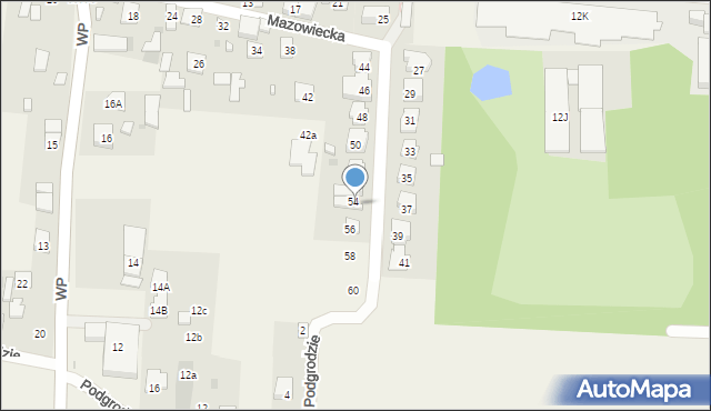 Macierzysz, Mazowiecka, 54A, mapa Macierzysz