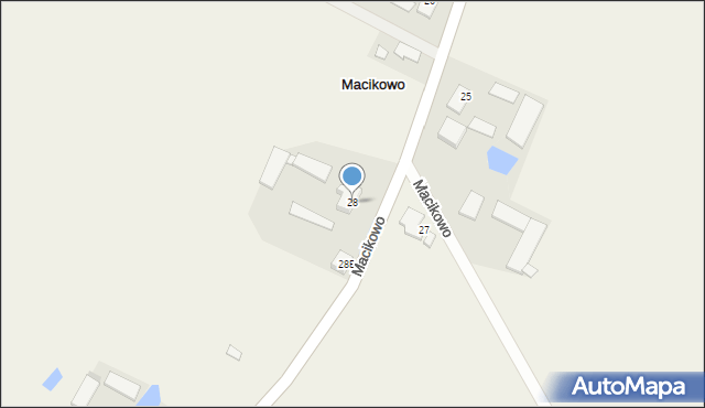 Macikowo, Macikowo, 28, mapa Macikowo