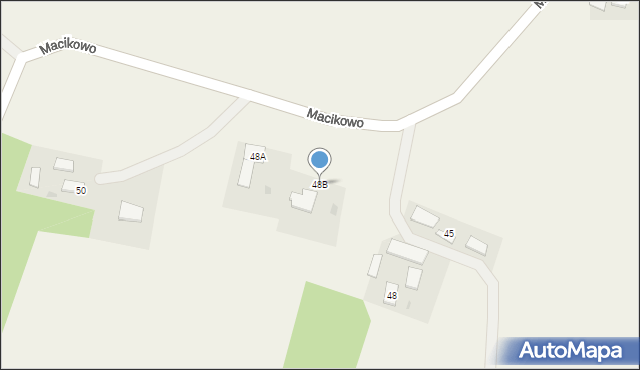 Macikowo, Macikowo, 48B, mapa Macikowo