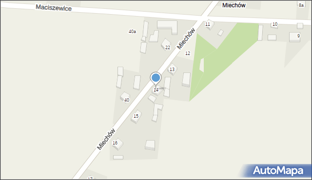 Maciszewice, Maciszewice, 14, mapa Maciszewice
