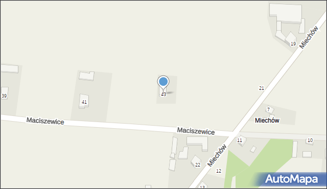 Maciszewice, Maciszewice, 43, mapa Maciszewice