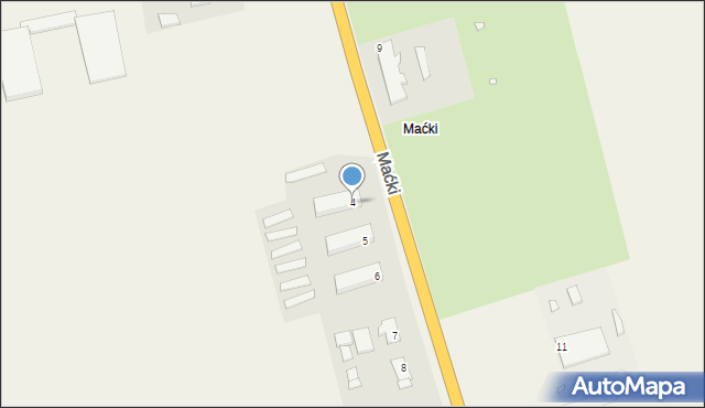 Maćki, Maćki, 4, mapa Maćki