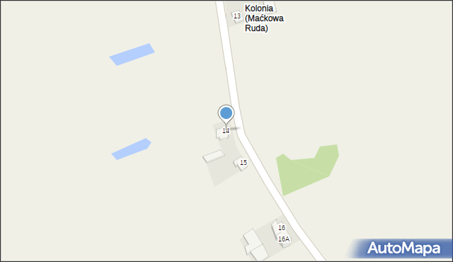 Maćkowa Ruda, Maćkowa Ruda, 14, mapa Maćkowa Ruda