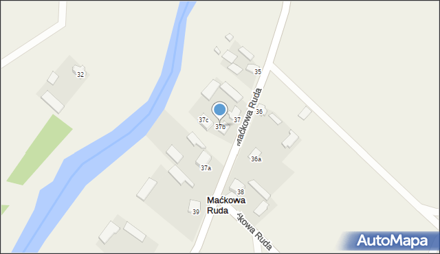 Maćkowa Ruda, Maćkowa Ruda, 37b, mapa Maćkowa Ruda