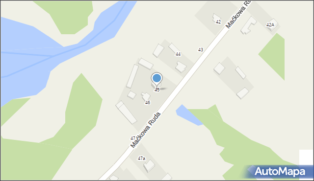 Maćkowa Ruda, Maćkowa Ruda, 45, mapa Maćkowa Ruda