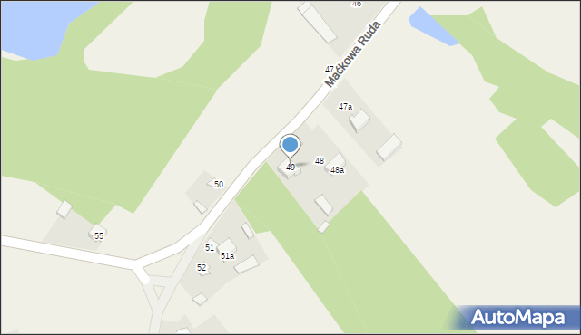Maćkowa Ruda, Maćkowa Ruda, 49, mapa Maćkowa Ruda