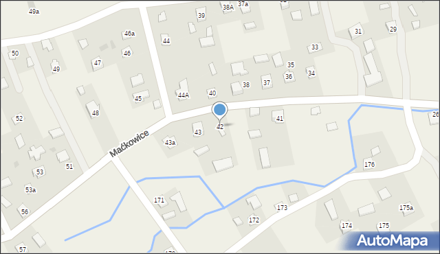 Maćkowice, Maćkowice, 42, mapa Maćkowice