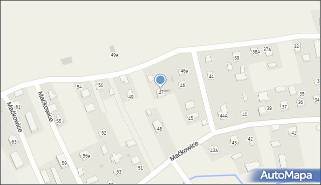 Maćkowice, Maćkowice, 47, mapa Maćkowice