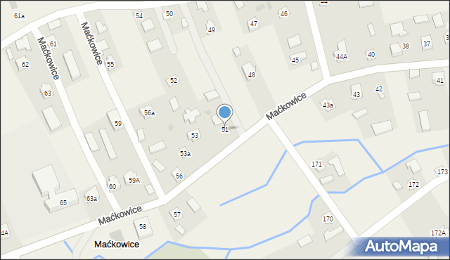 Maćkowice, Maćkowice, 51, mapa Maćkowice