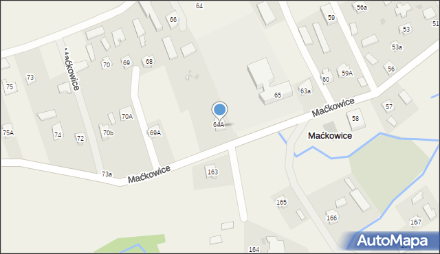 Maćkowice, Maćkowice, 67, mapa Maćkowice
