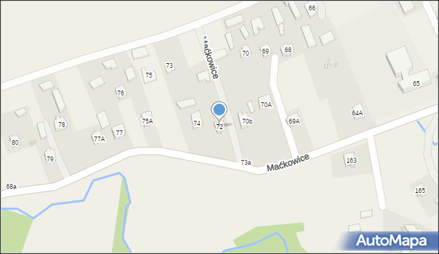 Maćkowice, Maćkowice, 72, mapa Maćkowice