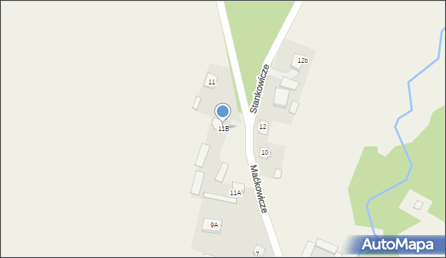 Maćkowicze, Maćkowicze, 11B, mapa Maćkowicze