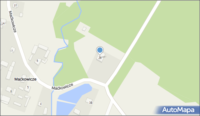 Maćkowicze, Maćkowicze, 28, mapa Maćkowicze