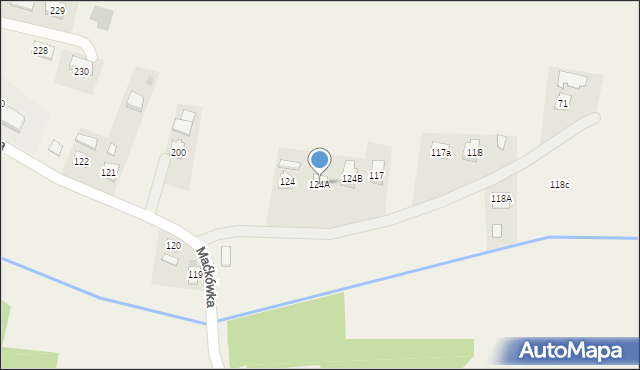 Maćkówka, Maćkówka, 124A, mapa Maćkówka