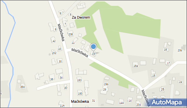 Maćkówka, Maćkówka, 13, mapa Maćkówka