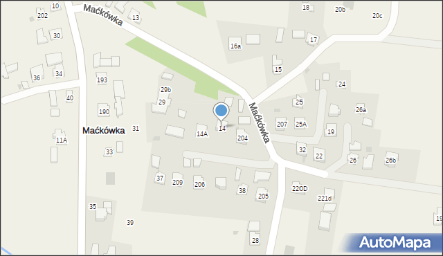Maćkówka, Maćkówka, 14, mapa Maćkówka