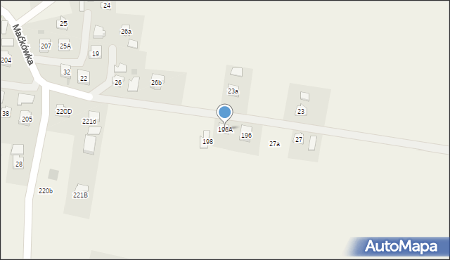 Maćkówka, Maćkówka, 196A, mapa Maćkówka