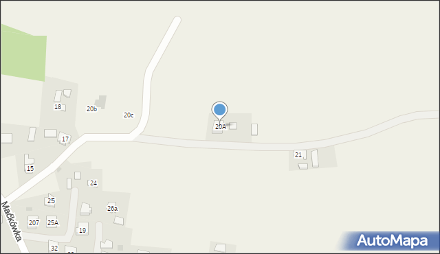 Maćkówka, Maćkówka, 20A, mapa Maćkówka