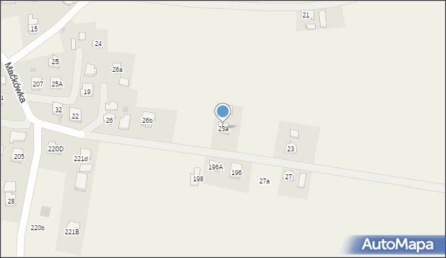 Maćkówka, Maćkówka, 23a, mapa Maćkówka