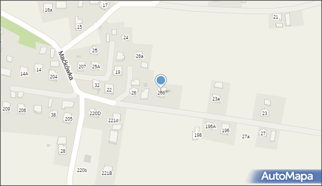 Maćkówka, Maćkówka, 26b, mapa Maćkówka