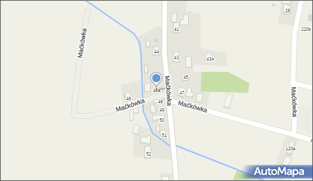 Maćkówka, Maćkówka, 48a, mapa Maćkówka