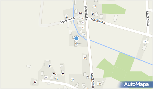 Maćkówka, Maćkówka, 52, mapa Maćkówka