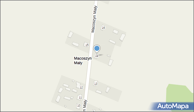 Macoszyn Mały, Macoszyn Mały, 14, mapa Macoszyn Mały