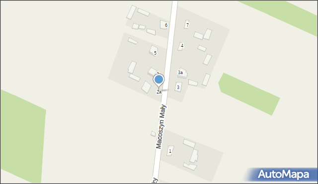 Macoszyn Mały, Macoszyn Mały, 2a, mapa Macoszyn Mały