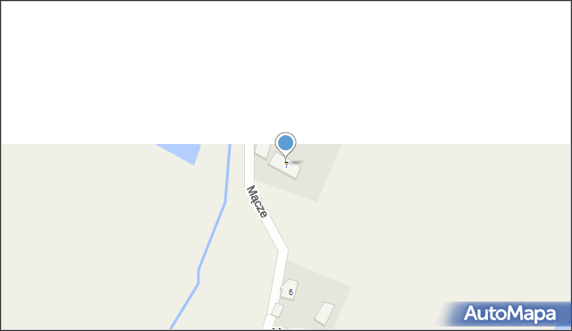 Mącze, Mącze, 7, mapa Mącze