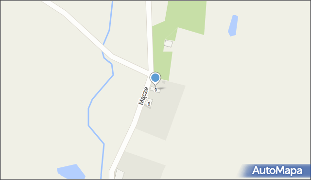 Mącze, Mącze, 9, mapa Mącze