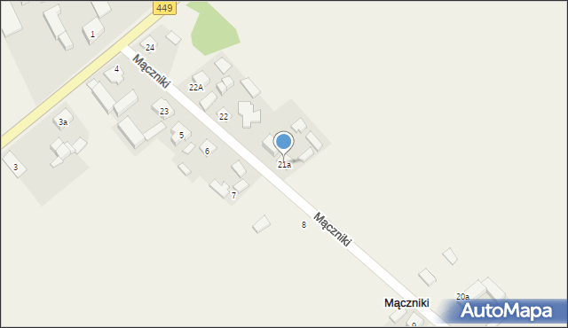 Mączniki, Mączniki, 21a, mapa Mączniki