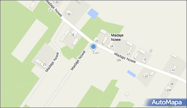 Madaje Nowe, Madaje Nowe, 22d, mapa Madaje Nowe