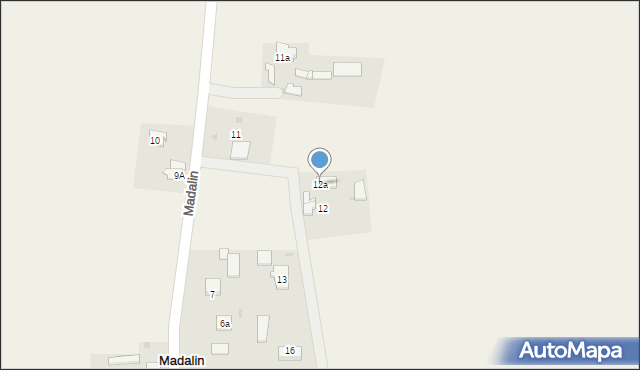 Madalin, Madalin, 12a, mapa Madalin