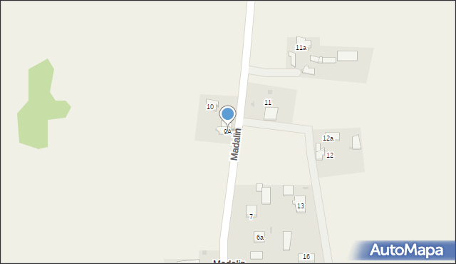 Madalin, Madalin, 9A, mapa Madalin
