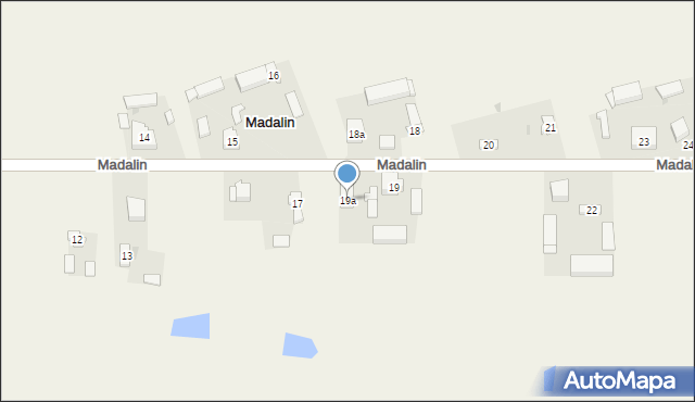 Madalin, Madalin, 19a, mapa Madalin