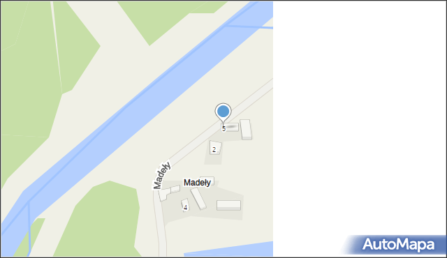 Madeły, Madeły, 5, mapa Madeły