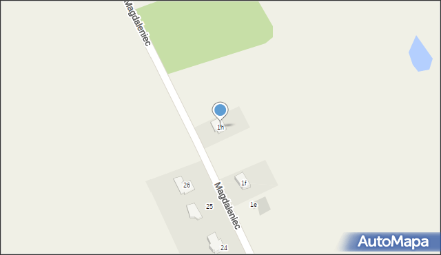 Magdaleniec, Magdaleniec, 1h, mapa Magdaleniec